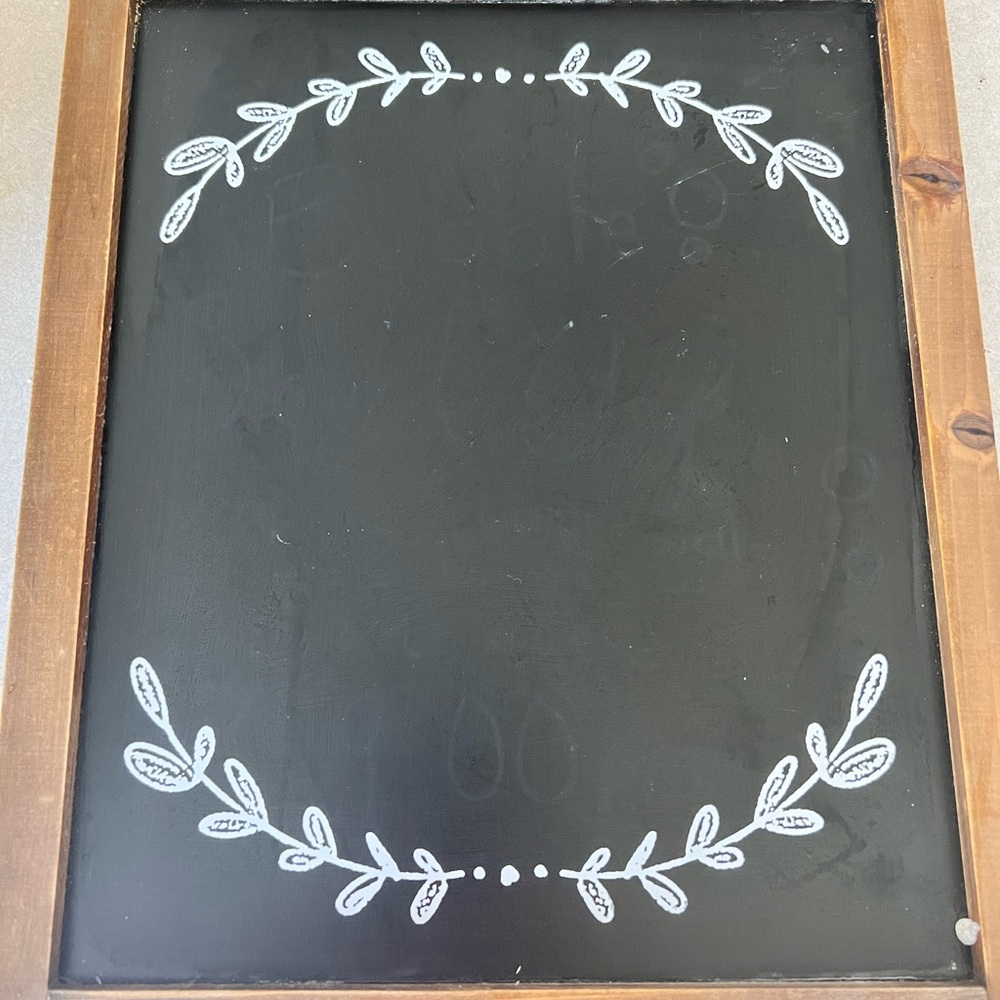 Chalkboard easel